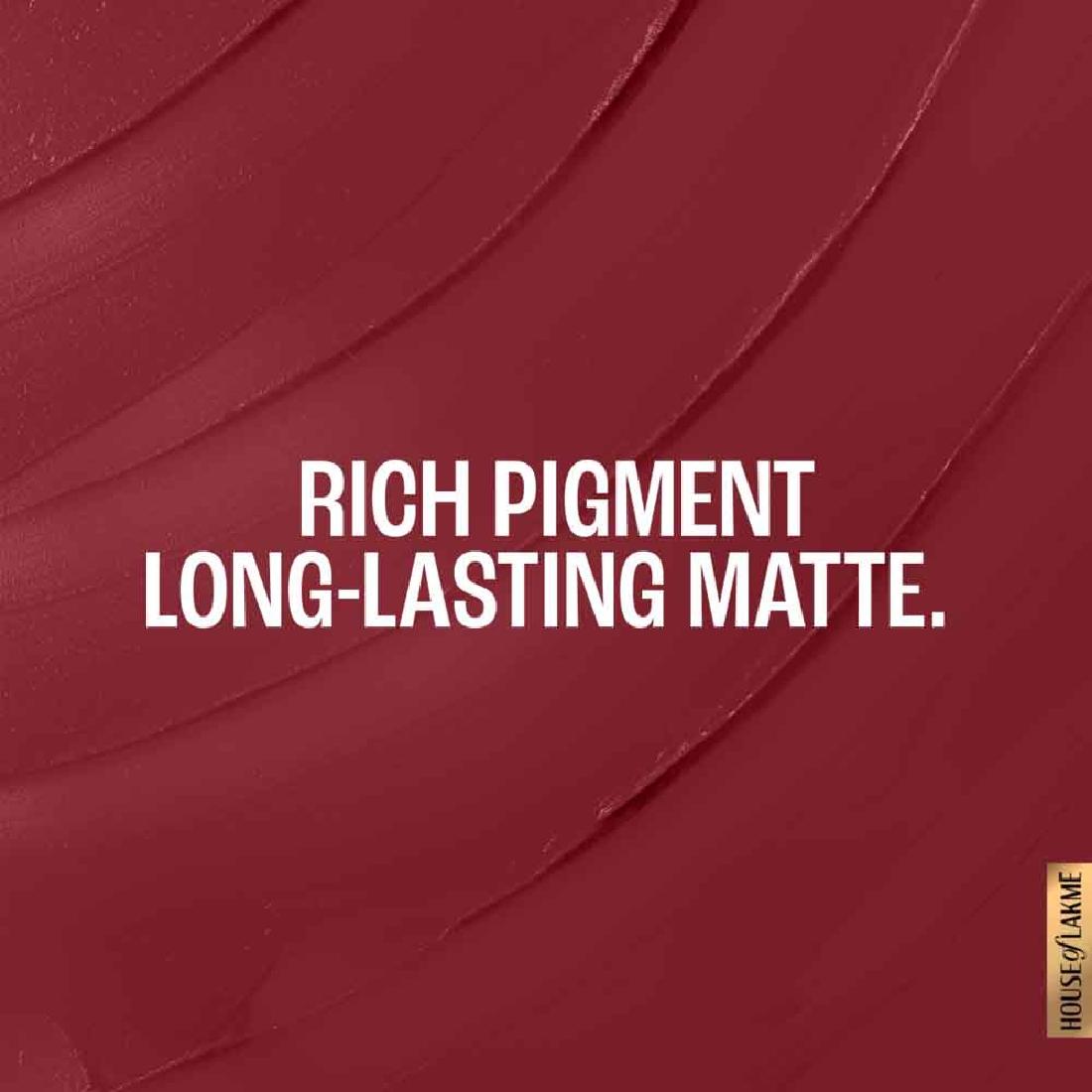Lakme Forever Matte Lipstick, Made With French Rose Oil Extracts