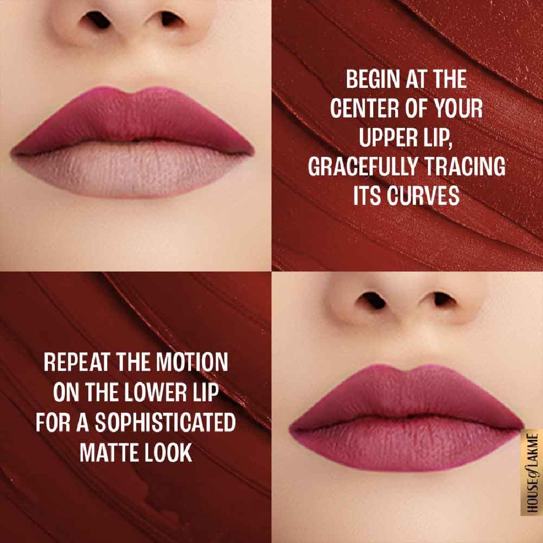 Lakme Forever Matte Lipstick, Made With French Rose Oil Extracts