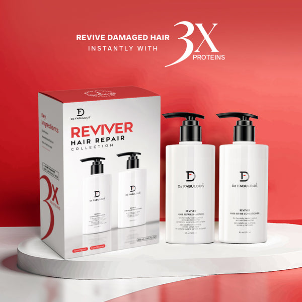 De Fabulous Reviver Hair Repair Shampoo 250ml Conditioner 250ml Kit